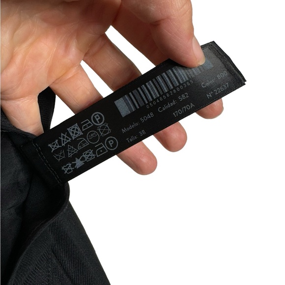 Massimo Dutti | NWT 100% Flax Linen Pleated Shorts in Black US 6 - Picture 6 of 10